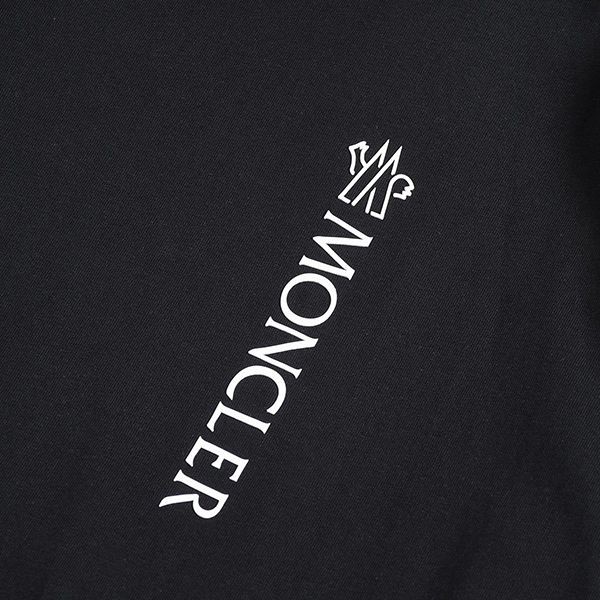 入手困難モンクレール レプリカ コットン 半袖 Tシャツ ブラック mow51883